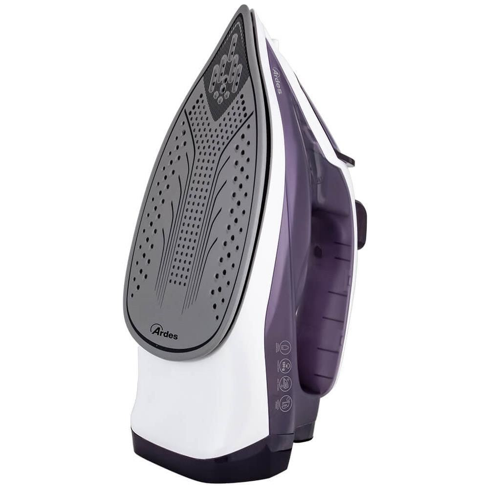 Ferro da Stiro a Vapore ARSTIR01W Potenza 2000 W Colpo Vapore 120 g /min Colore Viola /Bianco - Foto 2