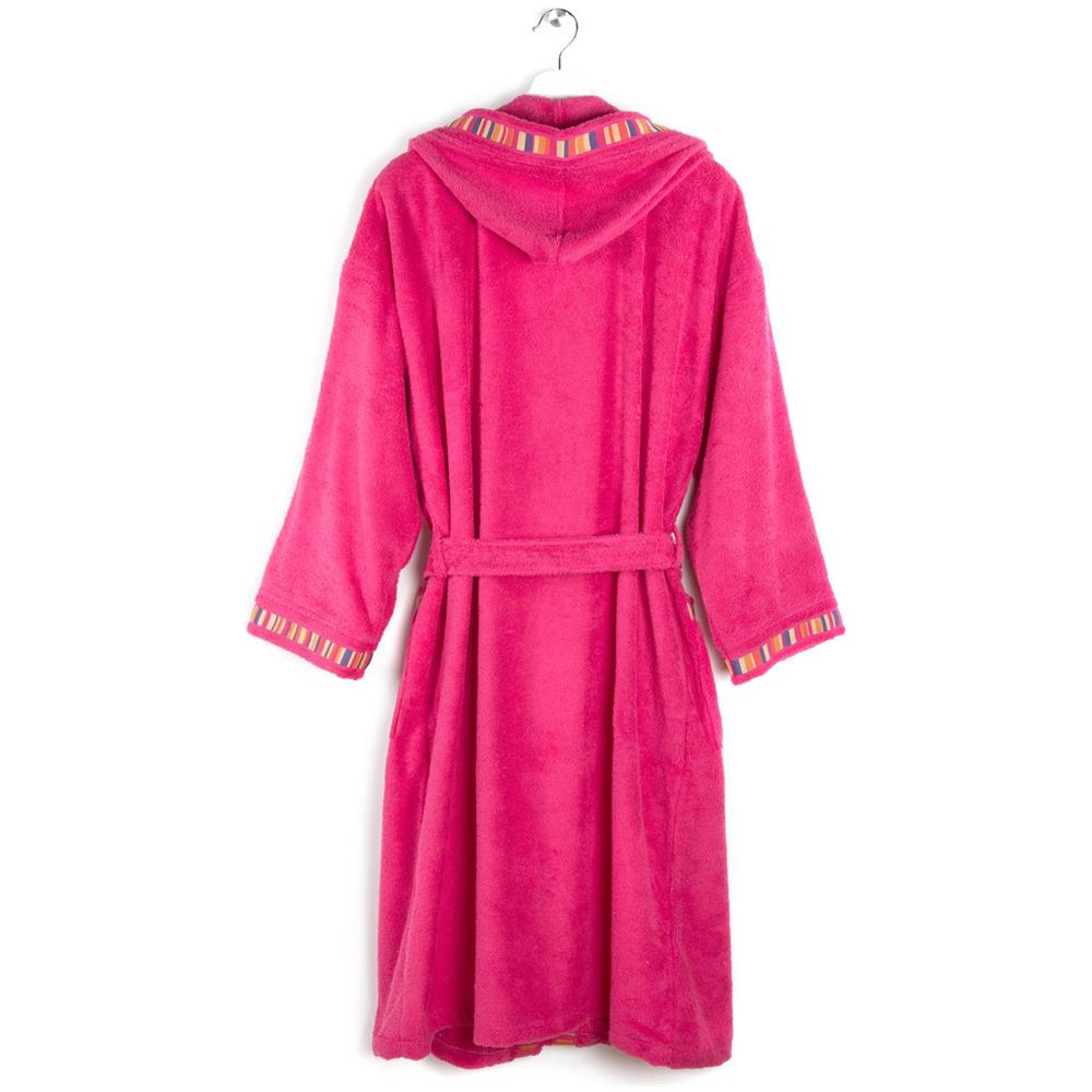 Accappatoio Con Cappuccio Spugnissima Yupi Junior In Cotone Colore Rosa Misura 12-14 Anni - Foto 2