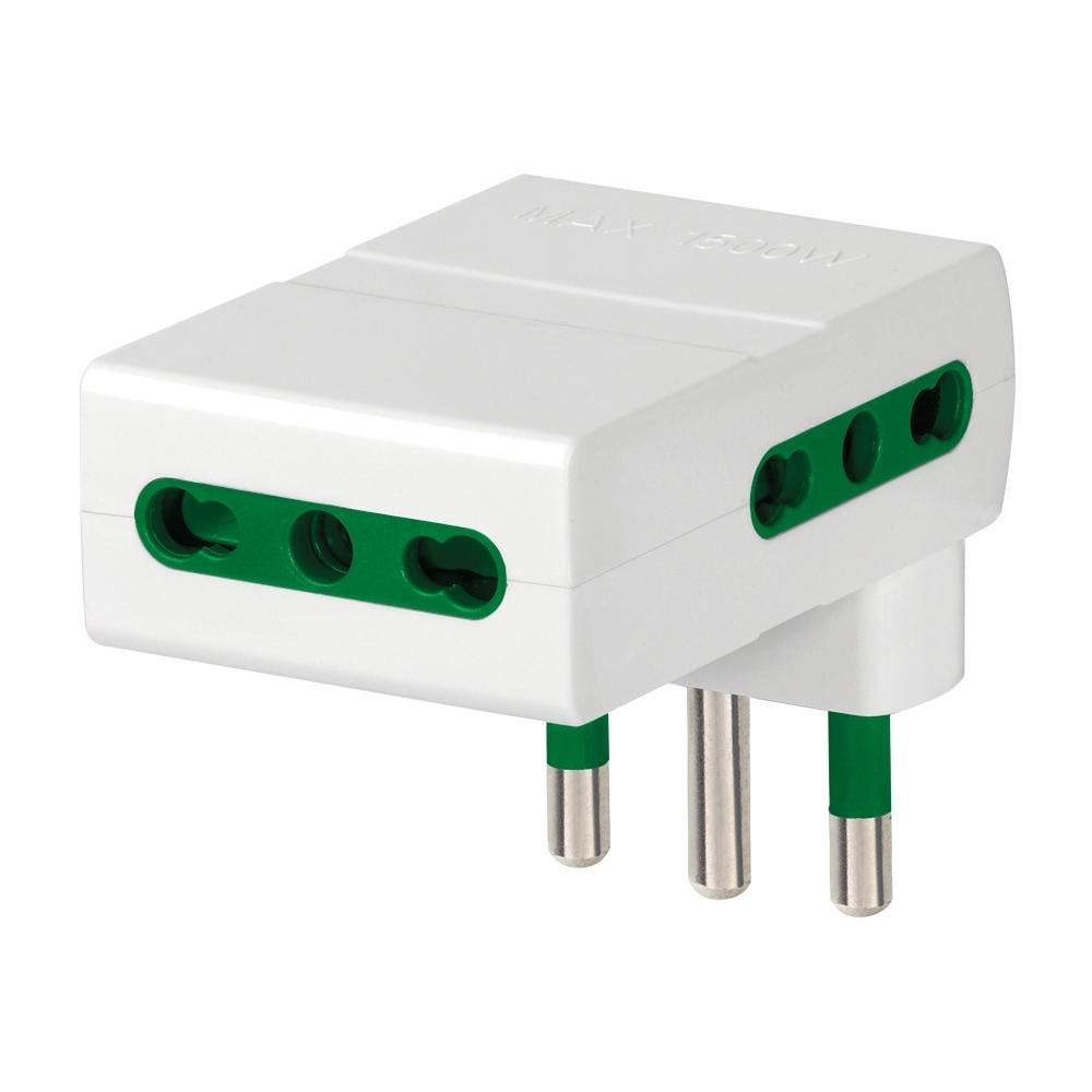 Adattatore Multiplo S17+3p17/11 Bianco - Foto 1