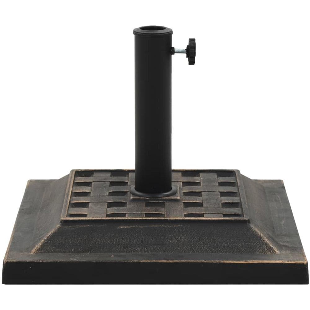 Base Per Parasole Quadrata In Poliresina 12 Kg Bronzo - Foto 2
