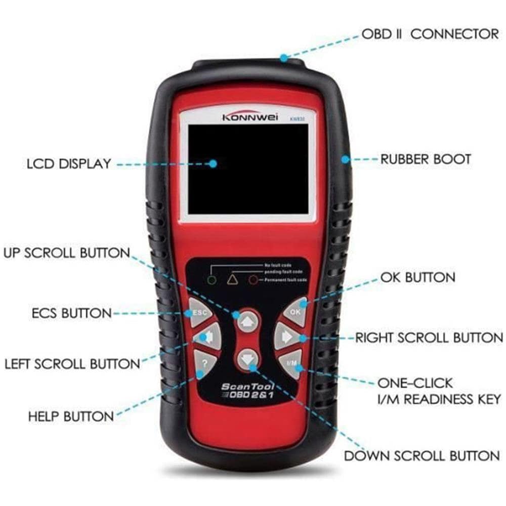 Konnwei Kw830 Obd2 Eobd Obdii Scanner Outil De Diagnostic - Foto 2