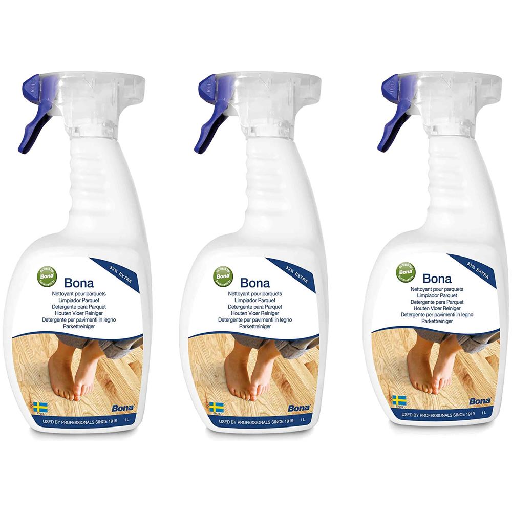 3 Confezioni Da Lt 1 Cad. Di Cleaner Spray, Detergente Per La Pulizia Di Pavimenti E Superfici In Legno. - Foto 1