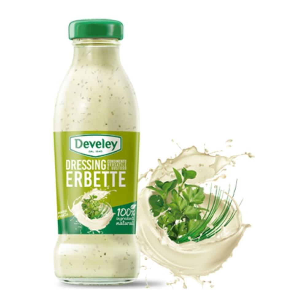 Salsa Dressing Erbette Condimento In Bottiglietta Di Vetro 230 Ml - Foto 1