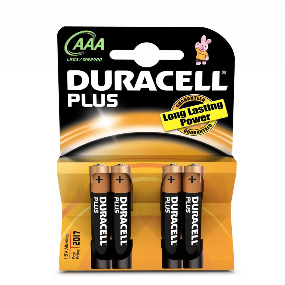 Plus AAA 4 Pack, Alcalino, Cilindrico, 1,5V, 55g - Foto 1