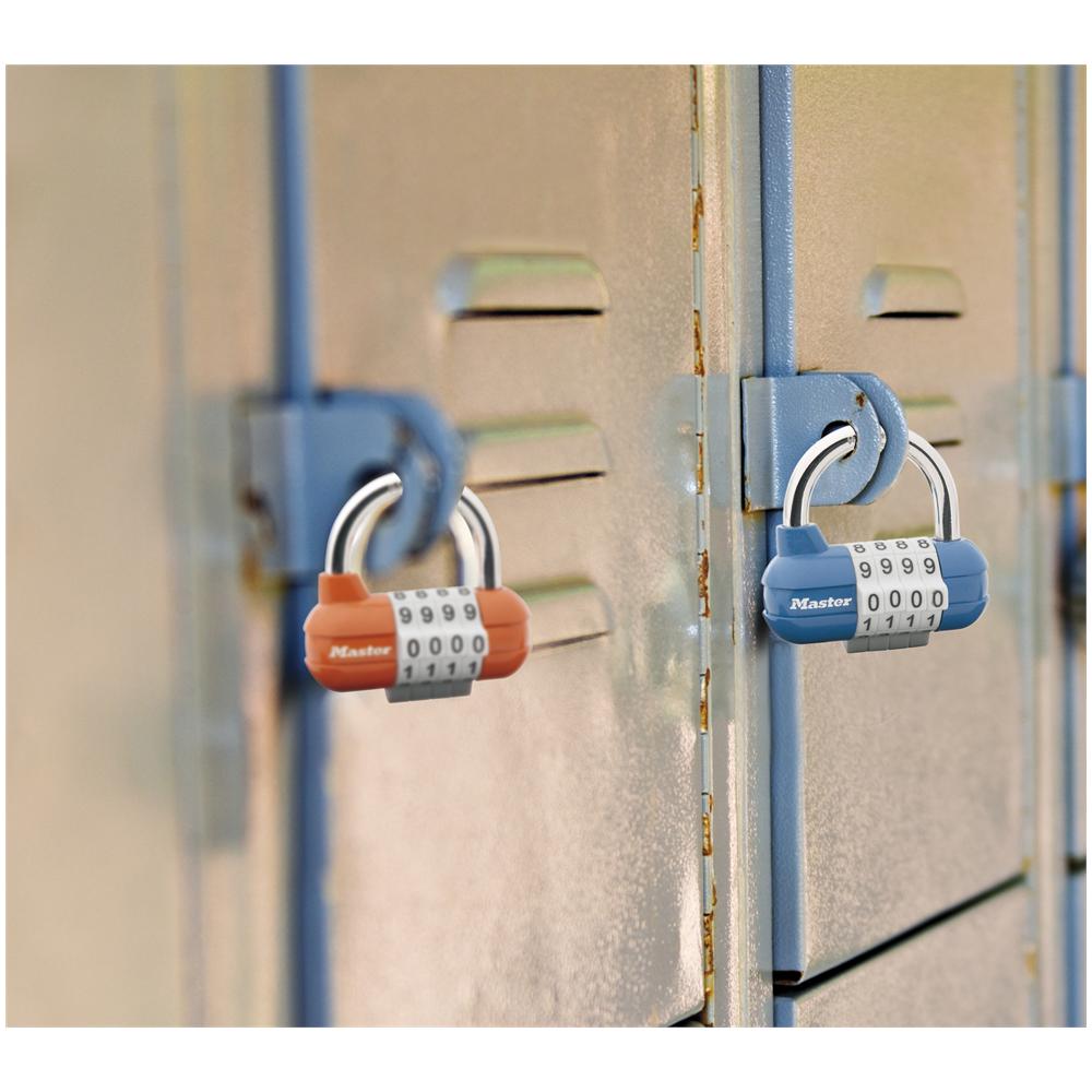 1523EURD, Combination lock, Self storage, Storage locker, Cassetta degli attrezzi, Blu, Verde, Arancione, Rosso, Metallo, Acciaio, Rotondo - Foto 2