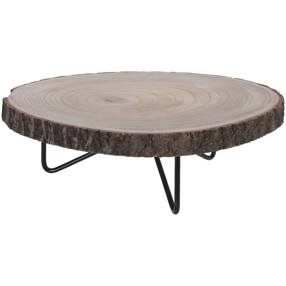 Tavolino Basso, Comodino - Tronco D'albero Naturale, Ø 40 Cm - Foto 1