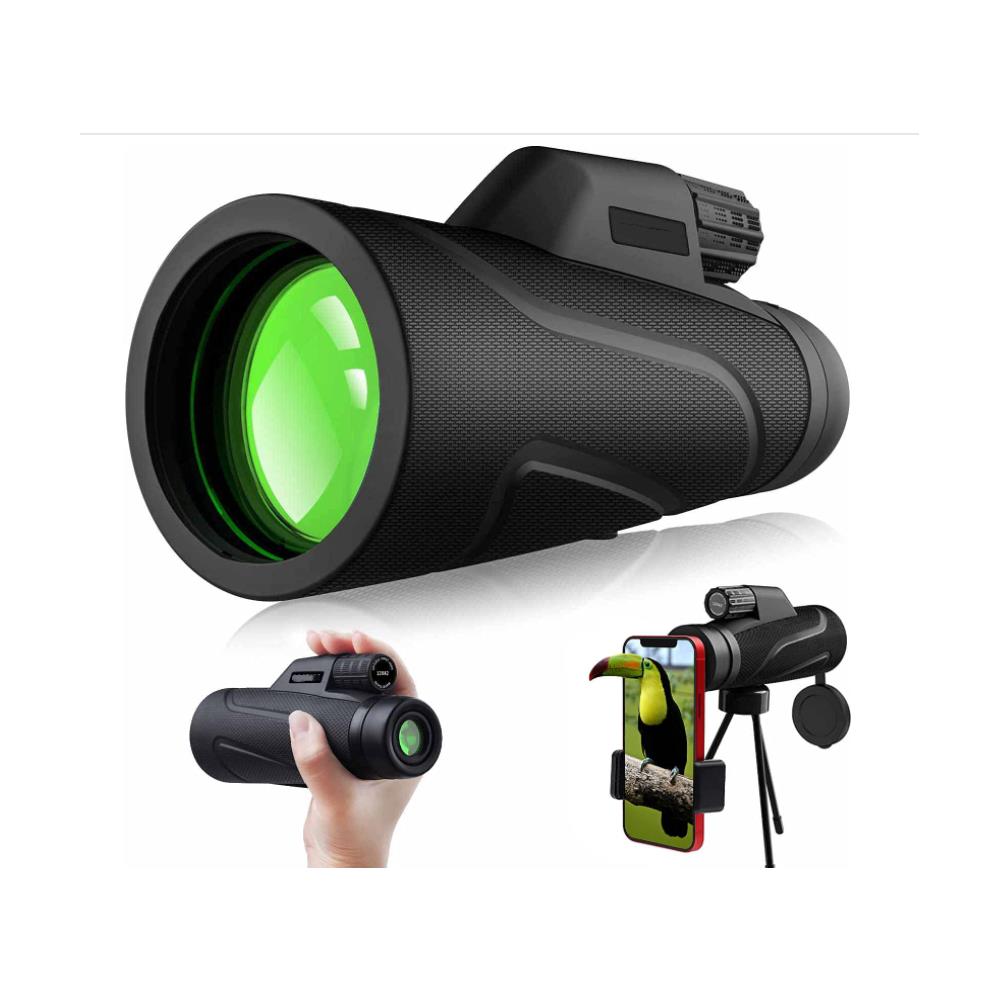 Telescopio monoculare 10x40 con supporto per smartphone