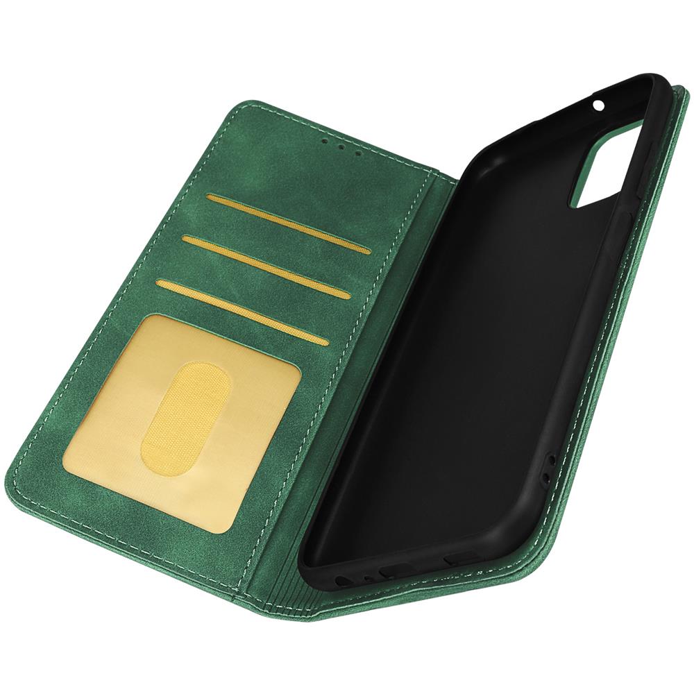 Custodia Similpelle Soft-touch Galaxy A03s Funzione Supporto Verde - Foto 5