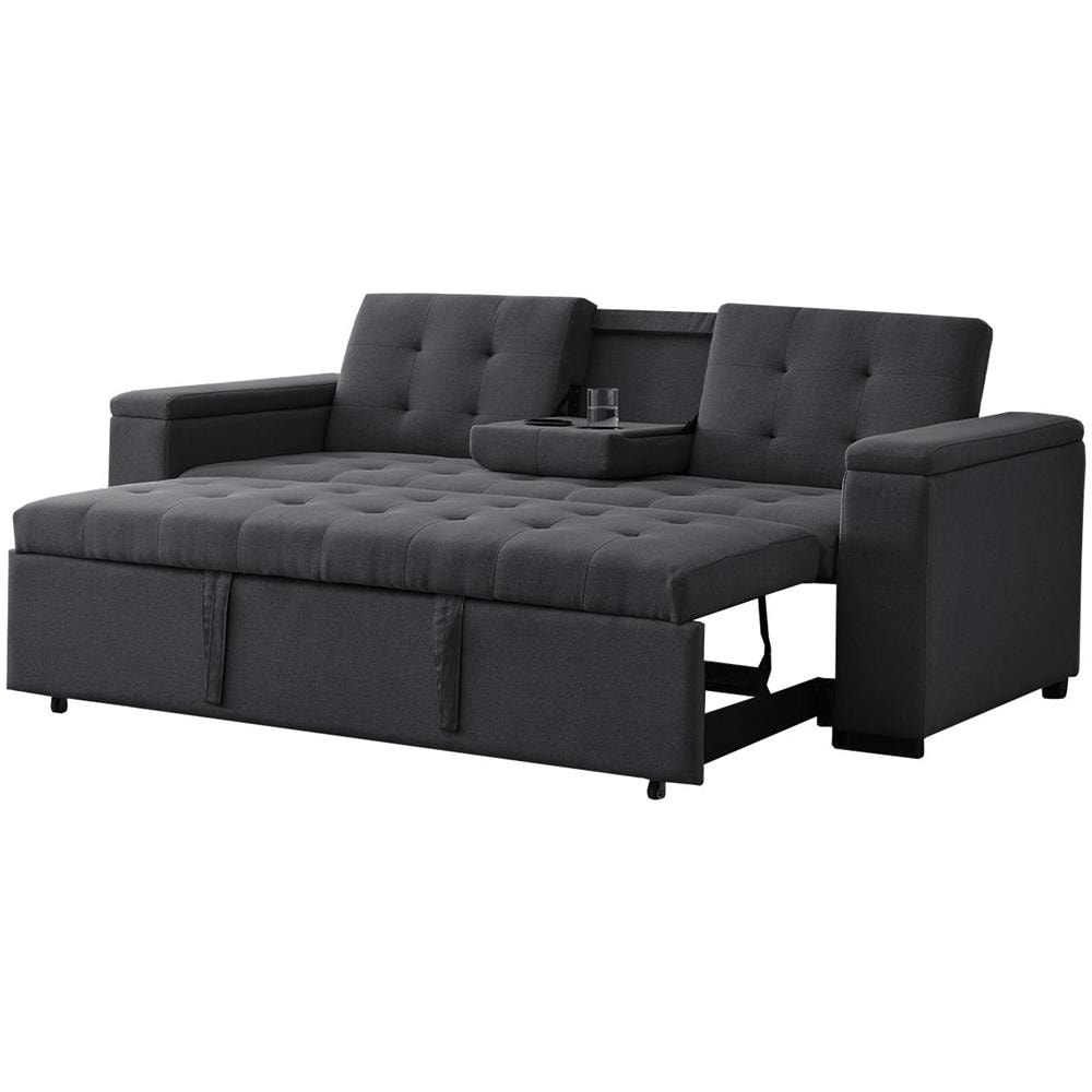 Noho Divano Letto 4 Posti Grigio Scuro - Foto 2