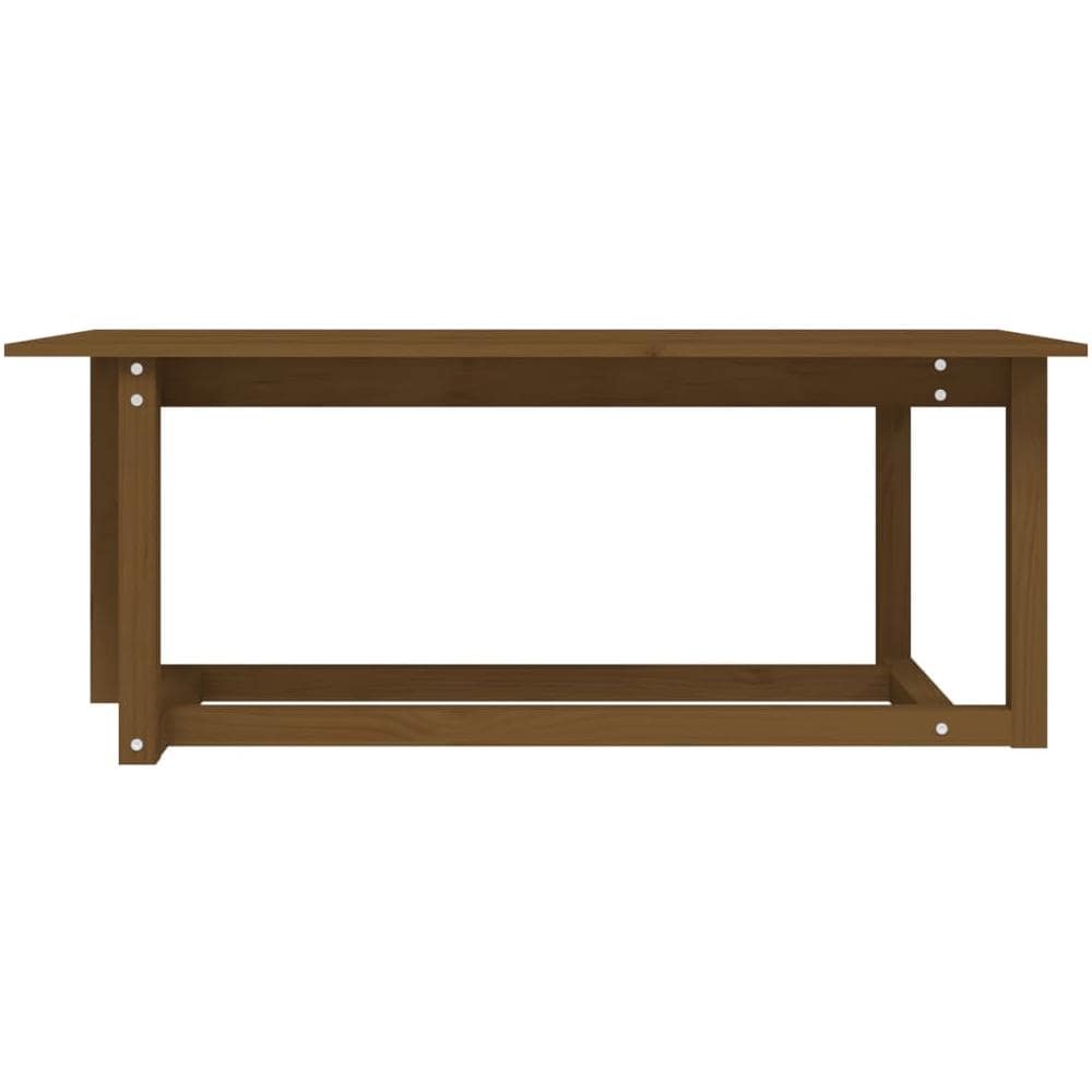 Tavolino da Salotto Miele 110x55x45 cm Legno Massello di Pino - Foto 2