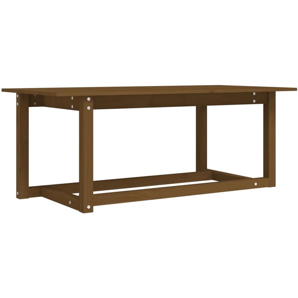 Tavolino da Salotto Miele 110x55x45 cm Legno Massello di Pino - Foto 1