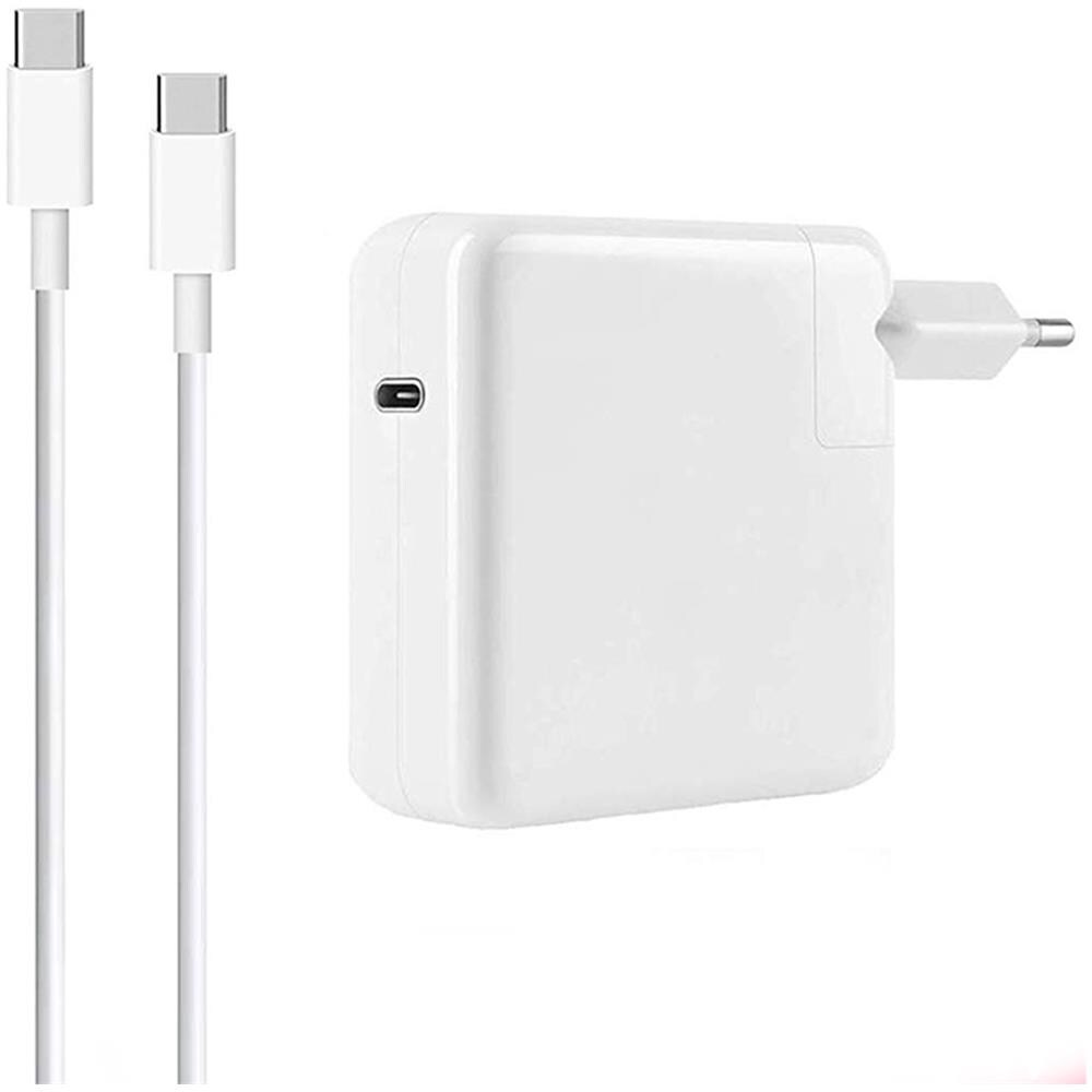 Caricabatterie Da Muro Potenza 87w Con Cavo Usb-c 2 Metri Compatto Bianco Linq - Foto 1
