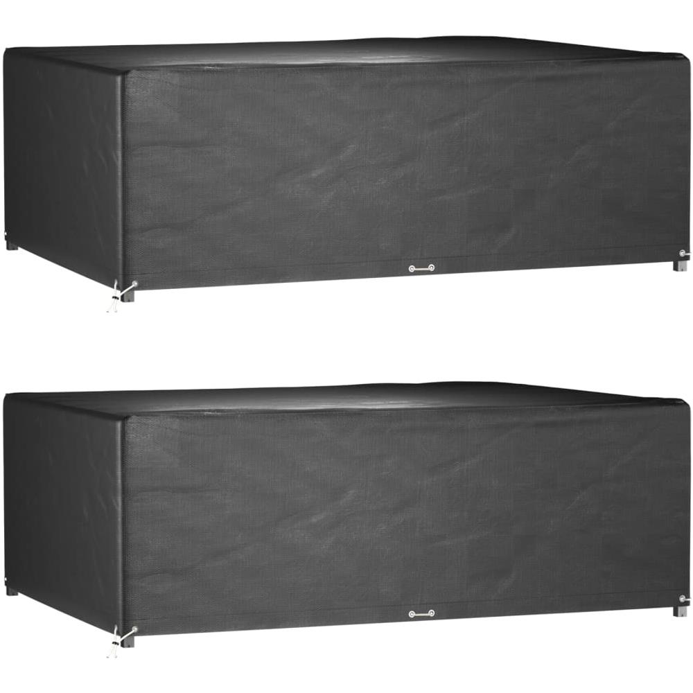 Copri Mobili Giardino 2pz 12occhielli 240x180x80cm Rettangolare - Foto 1