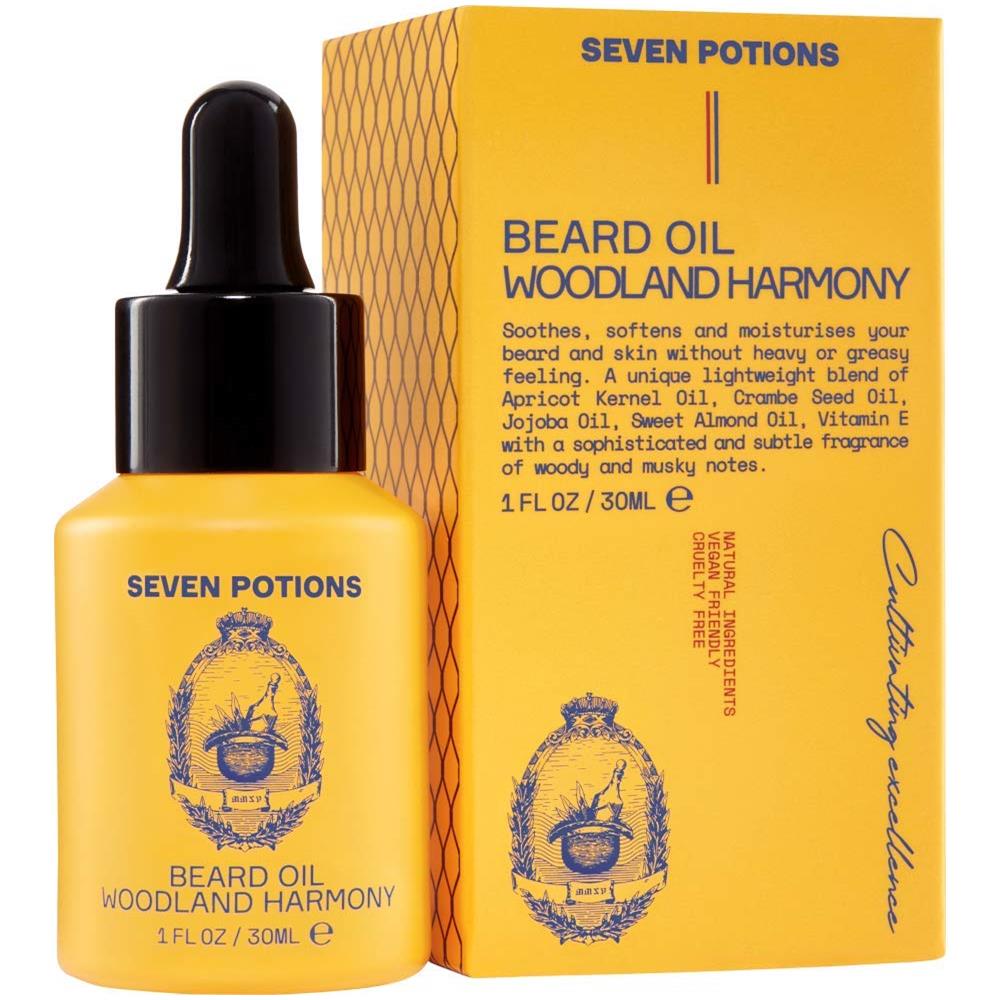 Olio Da Barba 1 Fl Oz Di Ammorbidente Per Barba Dal Profumo Dolce E Legnoso Ferma Il Prurito Della Barba Naturale, Vegano, Olio Condizionante Per Barba Contiene Olio Di Jojoba (woodland Harmony) - Foto 2