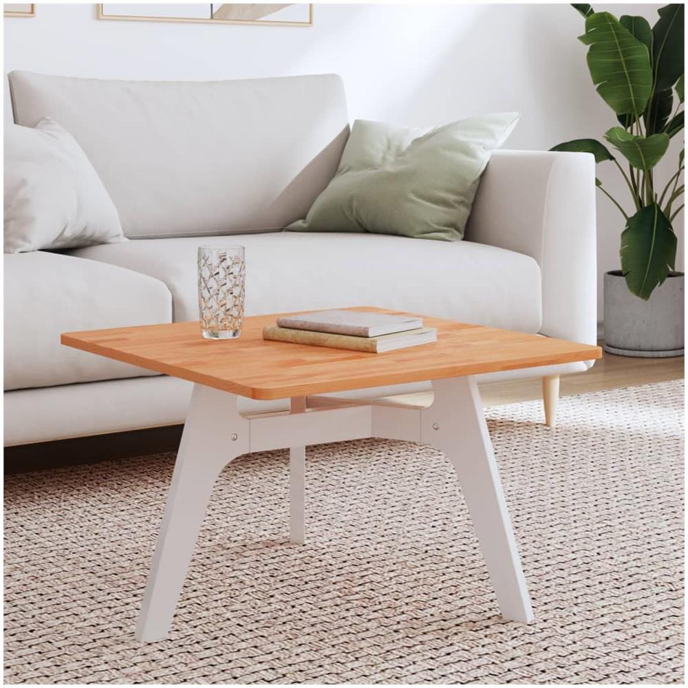 Piano Per Tavolo 60x60x1,5 Cm Quadrato Legno Massello Di Faggio - Foto 1