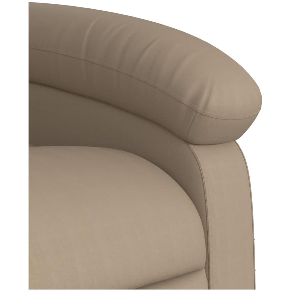 Poltrona Massaggiante Reclinabile Cappuccino In Similpelle - Foto 8