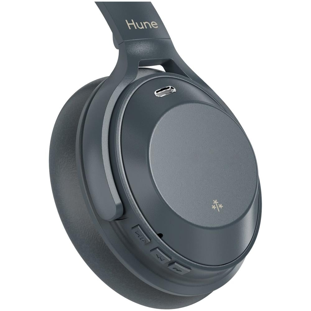 AT-AUR-HE-039 Auricolare Con cavo e senza cavo A Padiglione Musica e Chiamate USB tipo-C Bluetooth Grigio scuro - Foto 2
