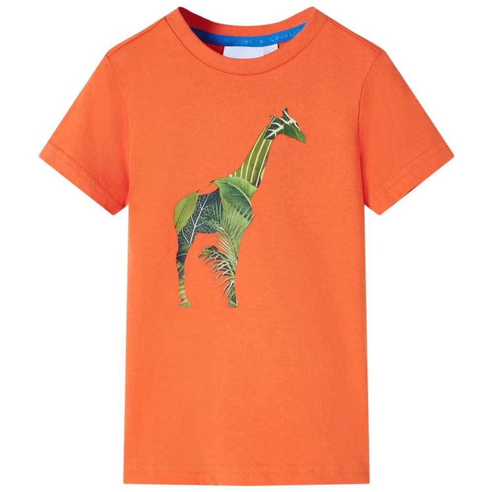 Maglietta per Bambini Arancione Brillante 140 - Foto 1