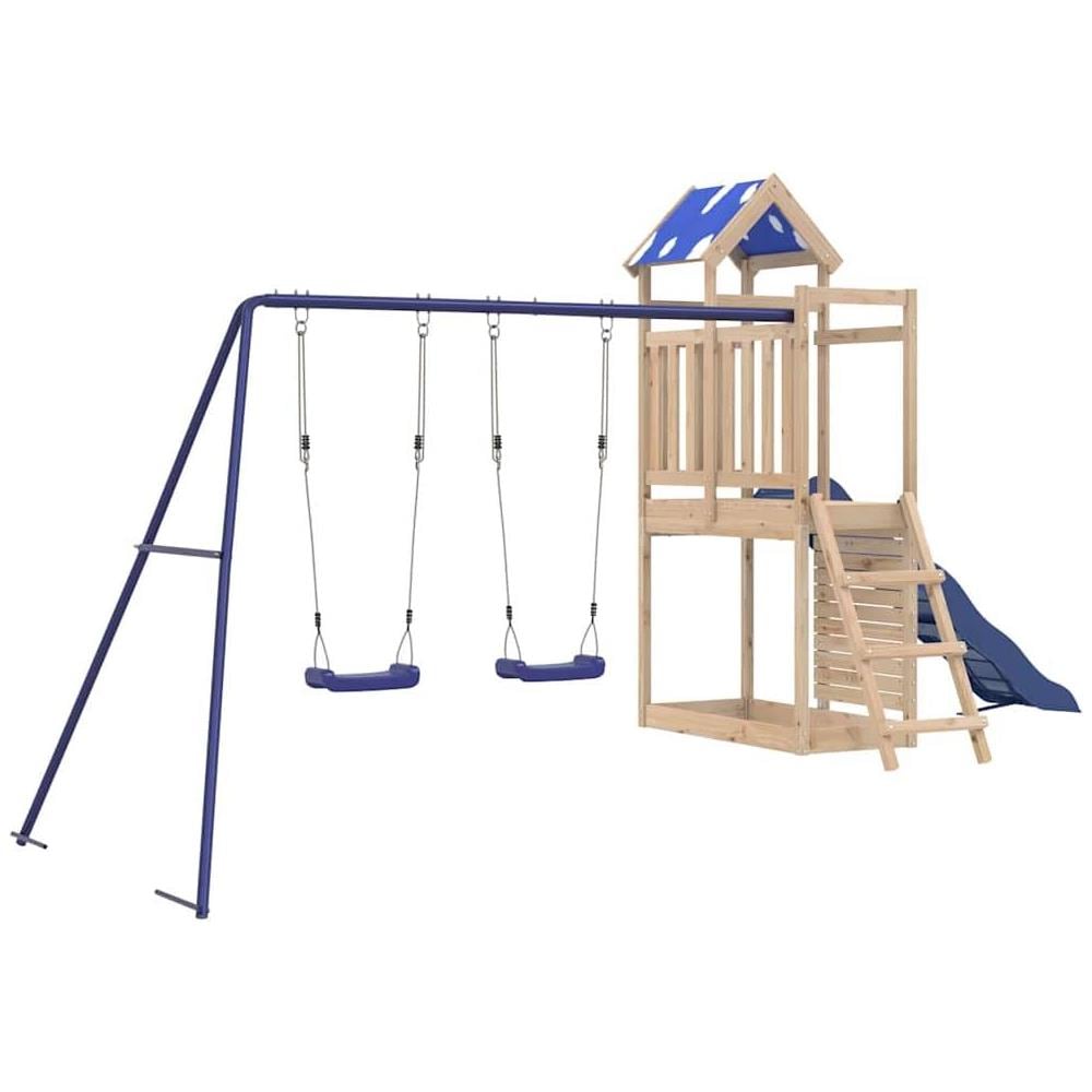 Set da Gioco da Esterno in Legno Massello di Pino - Foto 1