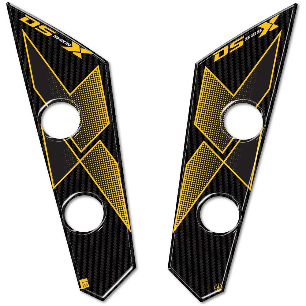 Adesivi 3D Protezioni Parasteli Compatibili Con Moto Voge Valico 525Dsx 2024 Giallo - Foto 1