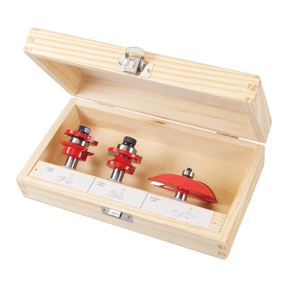 793749 Set Di Frese Per Porte A Pannello ½” 3 P. zi 1/2'' - Foto 1