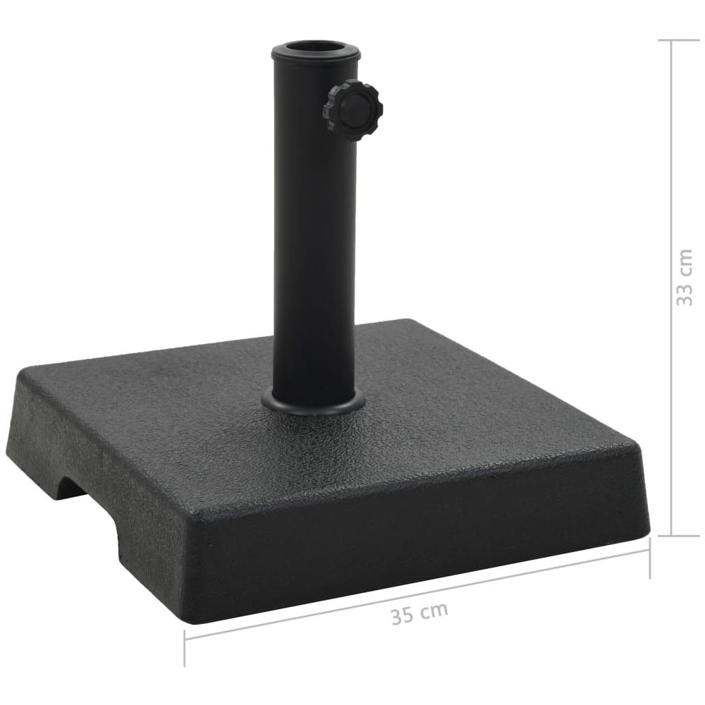 Base Per Parasole Quadrata In Poliresina 8 Kg Nera - Foto 6