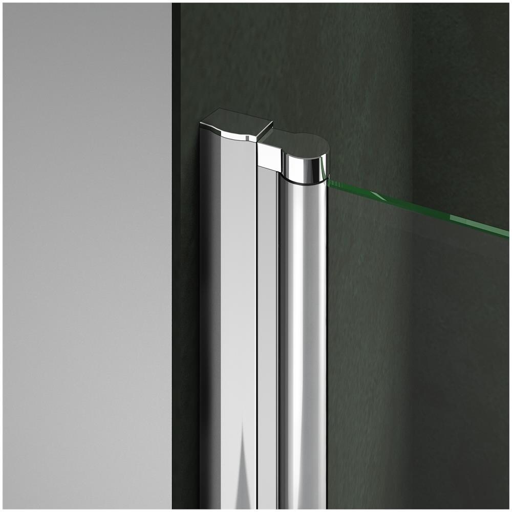 Box Doccia Angolare Doppie Porte Apertura Totale Rotazione 180 Gradi Cristallo Temperato Trasparente Anticalcare 100x90x195cm