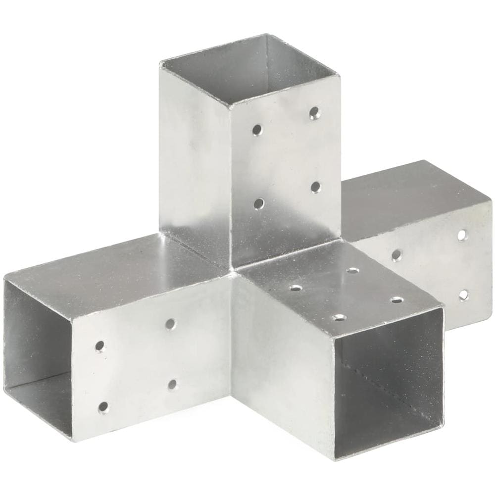 Connettore Per Pali A Forma Di X In Metallo Zincato 71x71 Mm - Foto 1