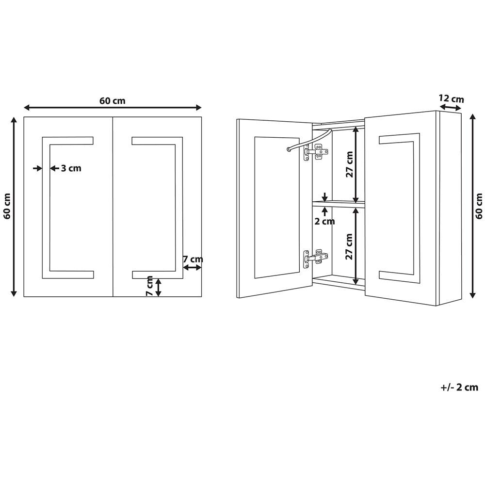 Armadietto Da Bagno Con Illuminazione Led Mazarredo - Foto 2