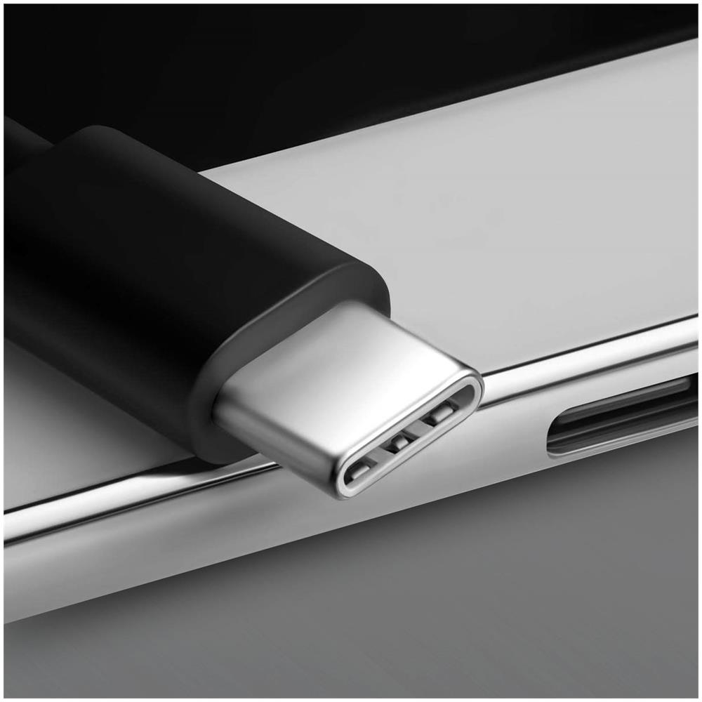 Cavo Usb A 2x Usb-c 2a Ricarica Rapida E Sicura Spesso Robusto 3m Nero - Foto 2
