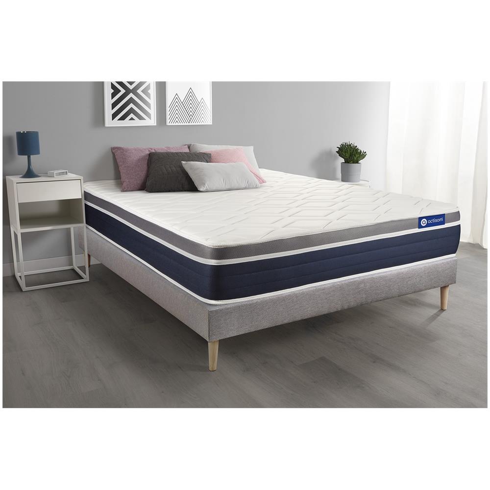 Kit Rete E Materasso Actimemo Confort 130x190cm - Spessore : 26cm- Memory Foam - Moderatamente Rigido - Foto 1