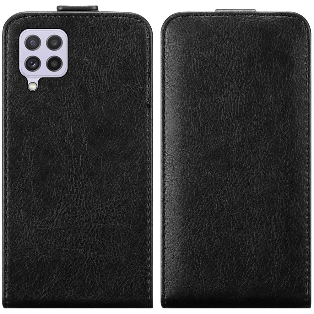 Custodia Compatibile Con Samsung Galaxy A22 4g / M22 / M32 4g In Nero Di Notte - Coperchio Protettivo In Design Flip Con Chiusura Magnetica - Foto 8