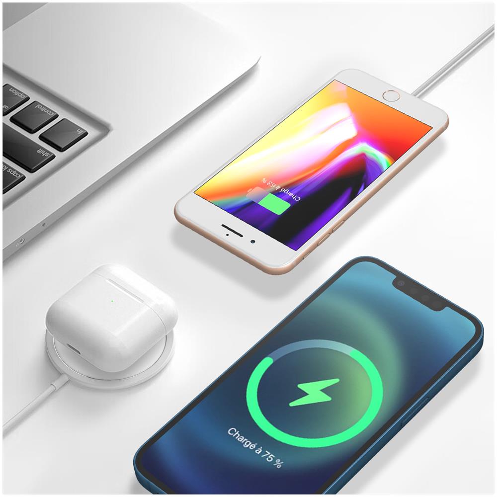 Caricatore Magsafe Iphone 15w Carica Rapida Cavo Usb-c Magstick Bianco - Foto 2