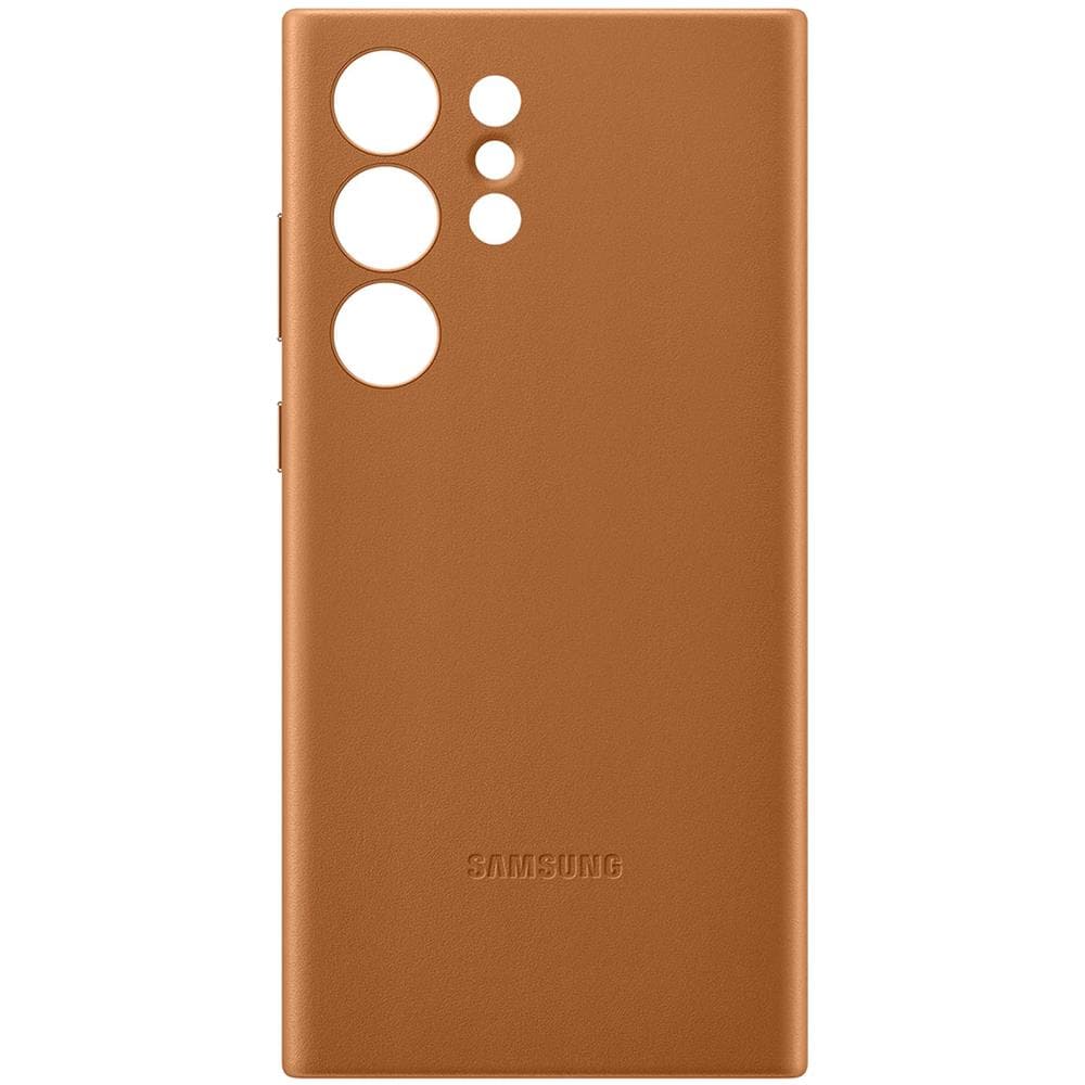 Cover Samsung S23 Ultra Vera Pelle Originale Samsung Leather Cover Camel - Foto 1