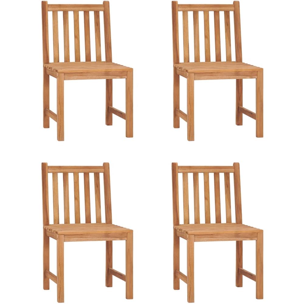 Set Da Pranzo Per Esterni 5 Pz In Legno Massello Di Teak - Foto 3