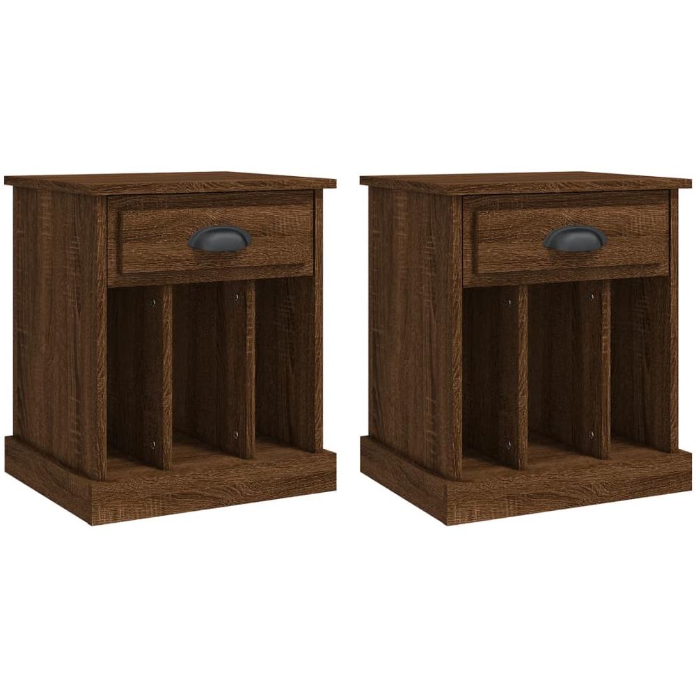 Comodini 2 Pz Rovere Marrone 43x36x50 Cm - Foto 2