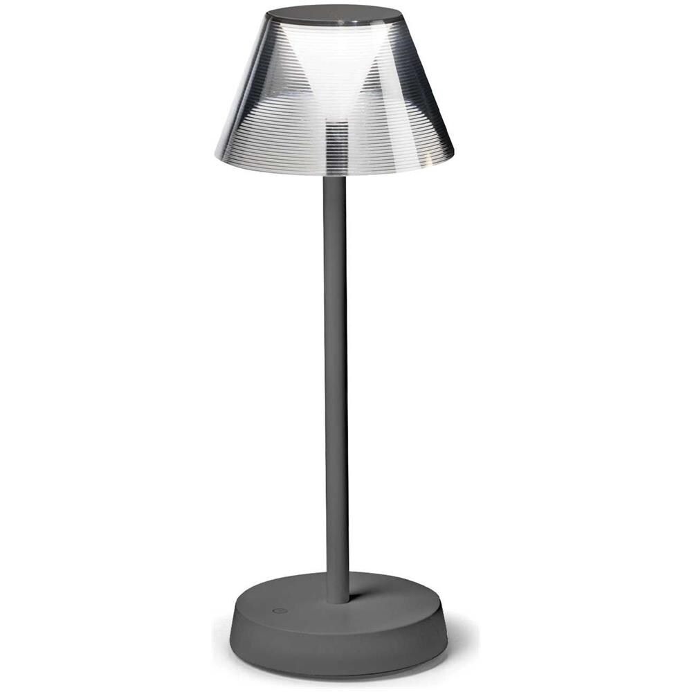 Lampada Da Tavolo Lolita, Grigio Fresco, D125xh345mm - Foto 1