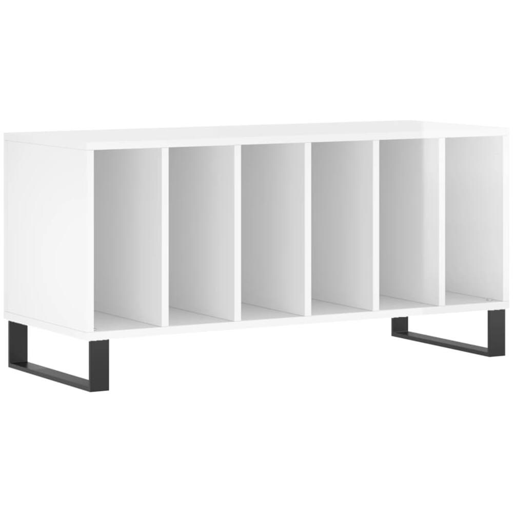 Mobile Porta Dischi In Legno E Ferro - 84,5x38x89 Cm Per Vinili E Giradischi - Foto 11