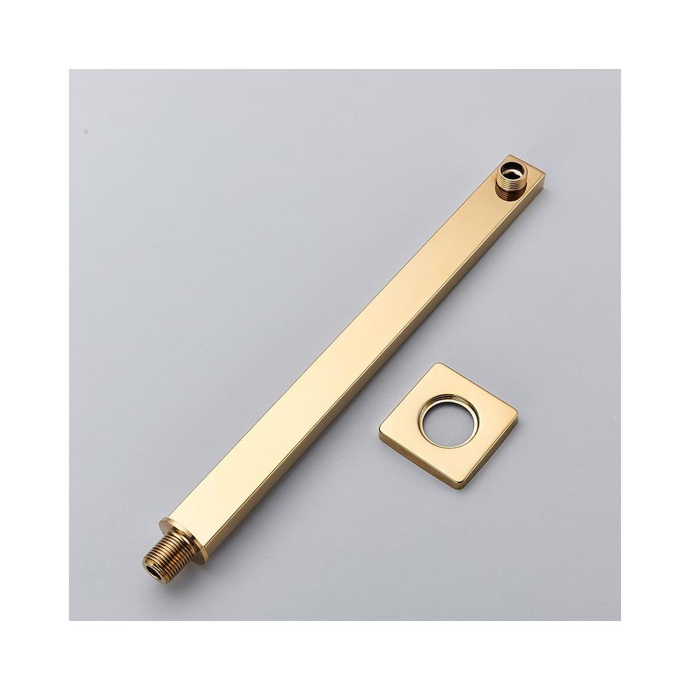 Set miscelatore doccia, Blackswan, tipo M195, modello oro lucido, 2 vie e termostato, misura 30 cm - Foto 4