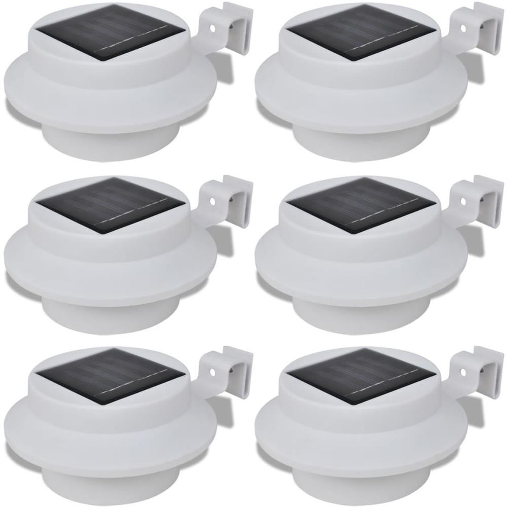 Esterno Lampada Solare Set 6 Pezzi Recinzione Luce Bianca - Foto 1