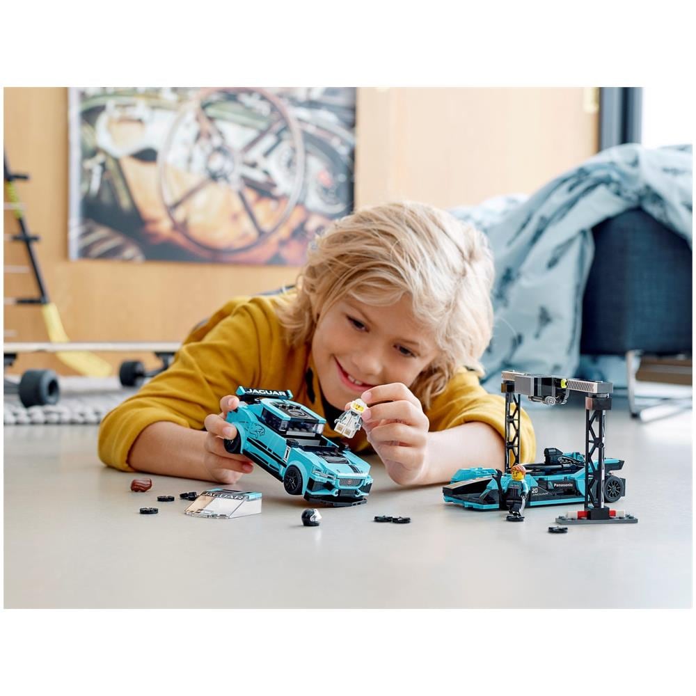 76898 - Speed Champions - Formula E Panasonic Jaguar Racing GEN2 Car & Jaguar I-PACE eTROPHY - Foto 7