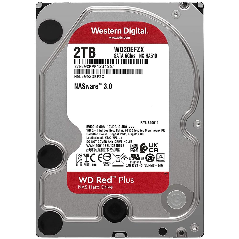 Hard Disk Interno Red Plus 2 TB 3.5" Interfaccia Serial ATA III 5400 Rpm - Foto 2