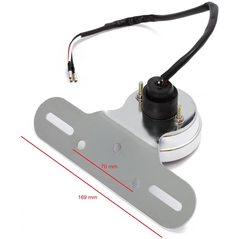 Luce Fanale Posteriore Moto Led Universale Faro Porta Targa Scooter - Foto 2