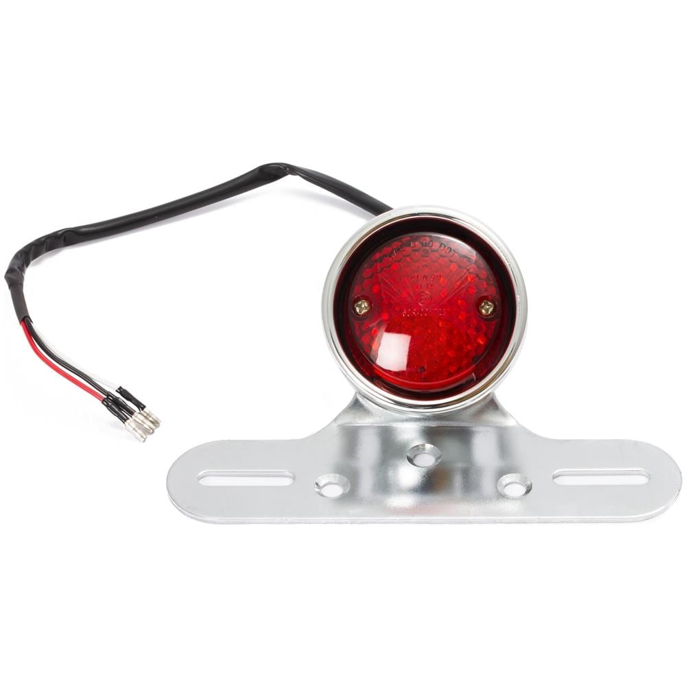 Luce Fanale Posteriore Moto Led Universale Faro Porta Targa Scooter - Foto 1