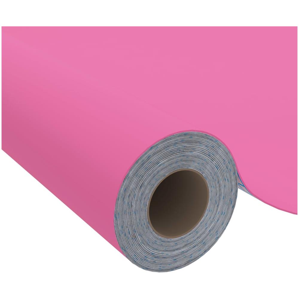 Pellicola Autoadesiva Per Mobili Rosa Lucido 500x90 Cm In Pvc - Foto 3