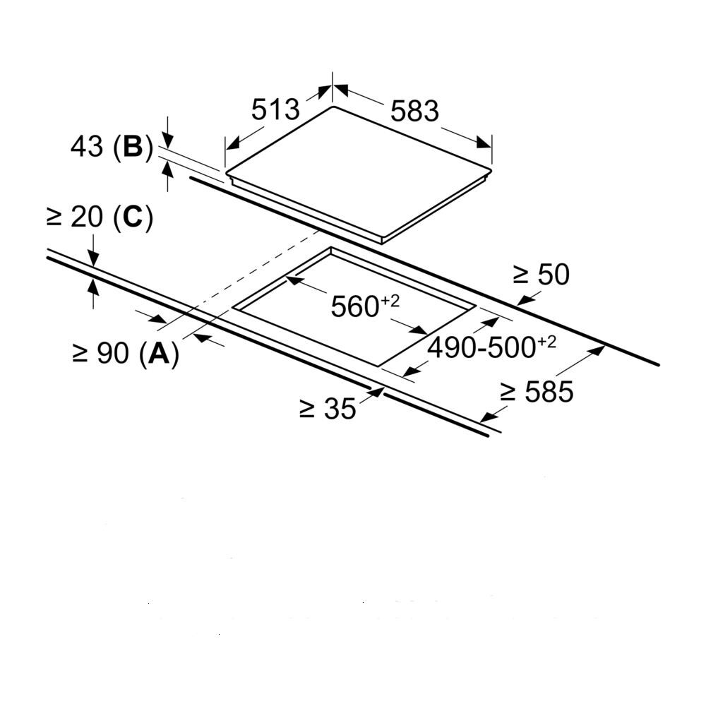 Piano Cottura M13R42N2 Elettrico 4 Zone Cottura da 58.3 cm Colore Nero Inox - Foto 2