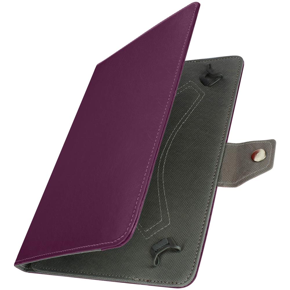 Custodia Universale Tablet 10 Pollici Similpelle Funzione Supporto Prugna - Foto 1
