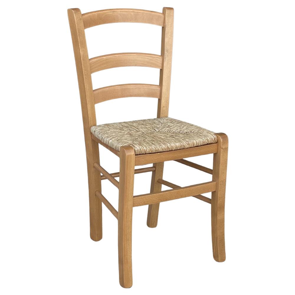 Sedia In Legno Venezia Con Seduta In Paglia Noce Chiaro - Foto 1