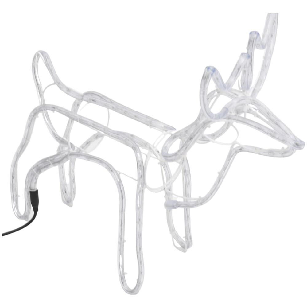 Figure Natalizie Renne 3 Pz Bianco Freddo 60x30x60 Cm - Foto 6