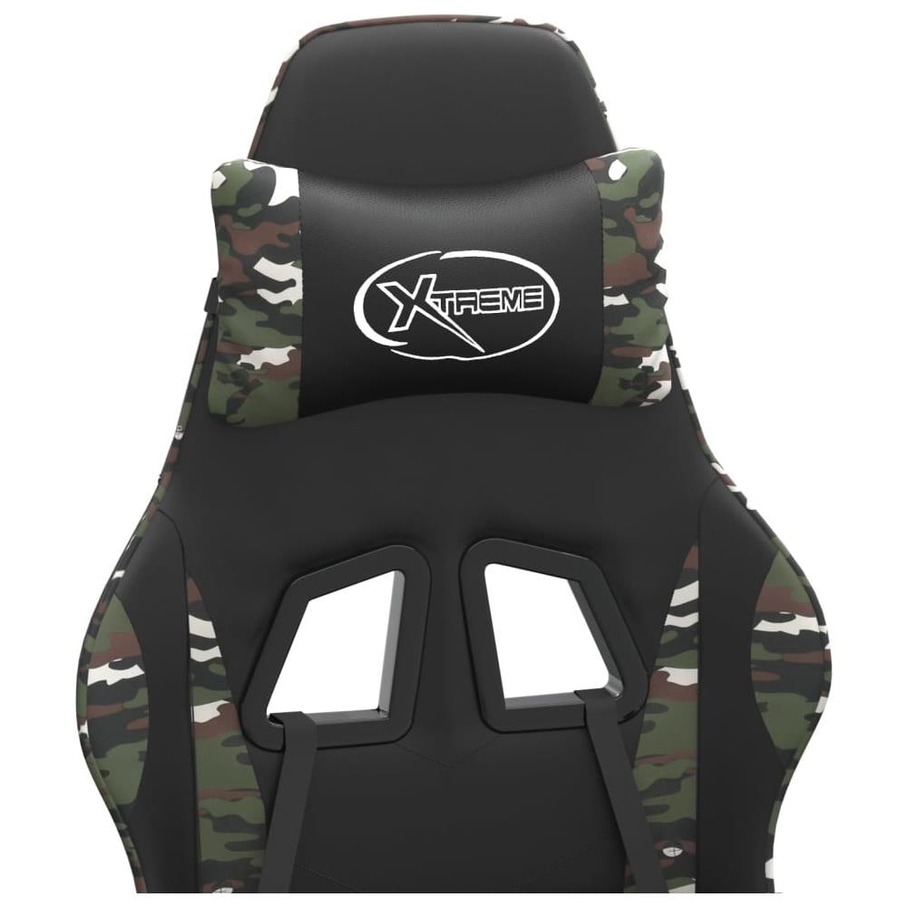 Sedia Da Gaming Nero E Mimetico In Similpelle - Foto 2